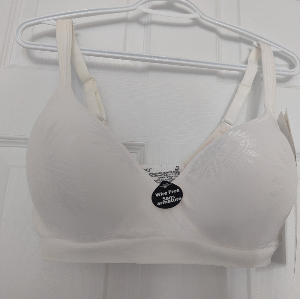 Bali Women's Wire-Free White Bra White Color Size 38D